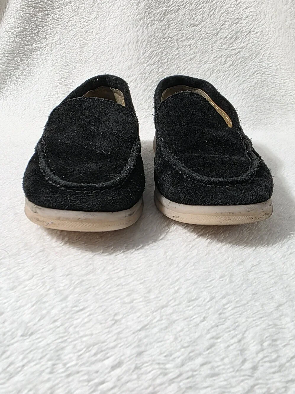 Kids Scarosso Ludovico Black suede loafers US Sz 12 EU Sz 29